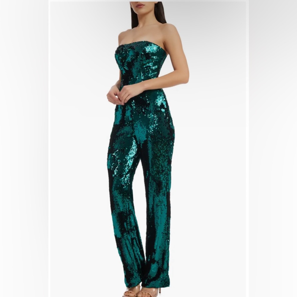 Dress the Population Andy strapless sequin jumpsuit 6
